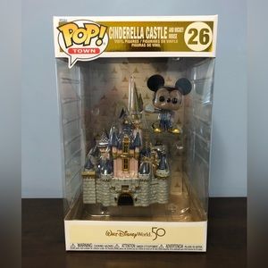 Funko POP!- Disney-Cinderella Castle & Mickey Mouse 50th Ann. #26-Mint Condition